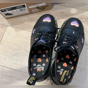 Dr. Martens 1461 Quad Leather Heart Platform shoes